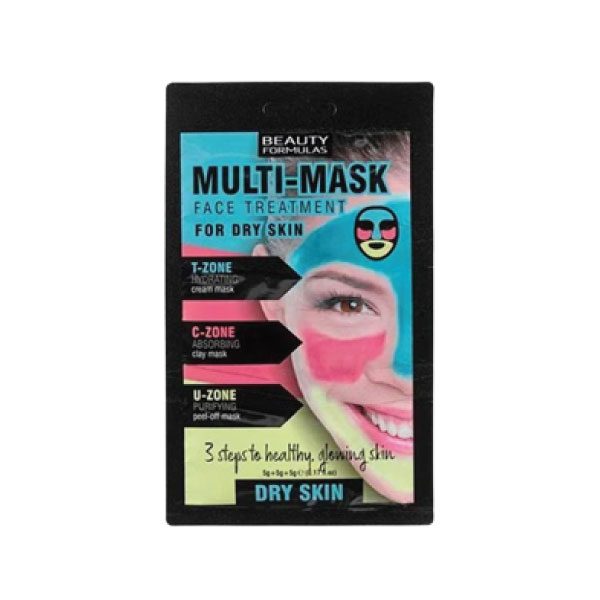 Beauty Formulas multi mask face treatment dry skin