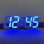 3d Led Digital Wall Alarm Clock