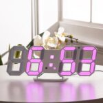 3d Led Digital Wall Alarm Clock