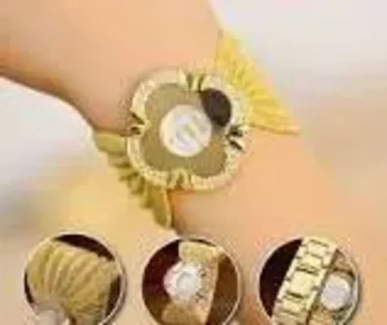 Elegant Butterfly Gold Watch