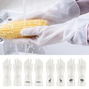 Fashion Housework Gloves Transparent White