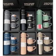 3 in 1 Vacuum Insulated Thermal Flask Set With Cup Set